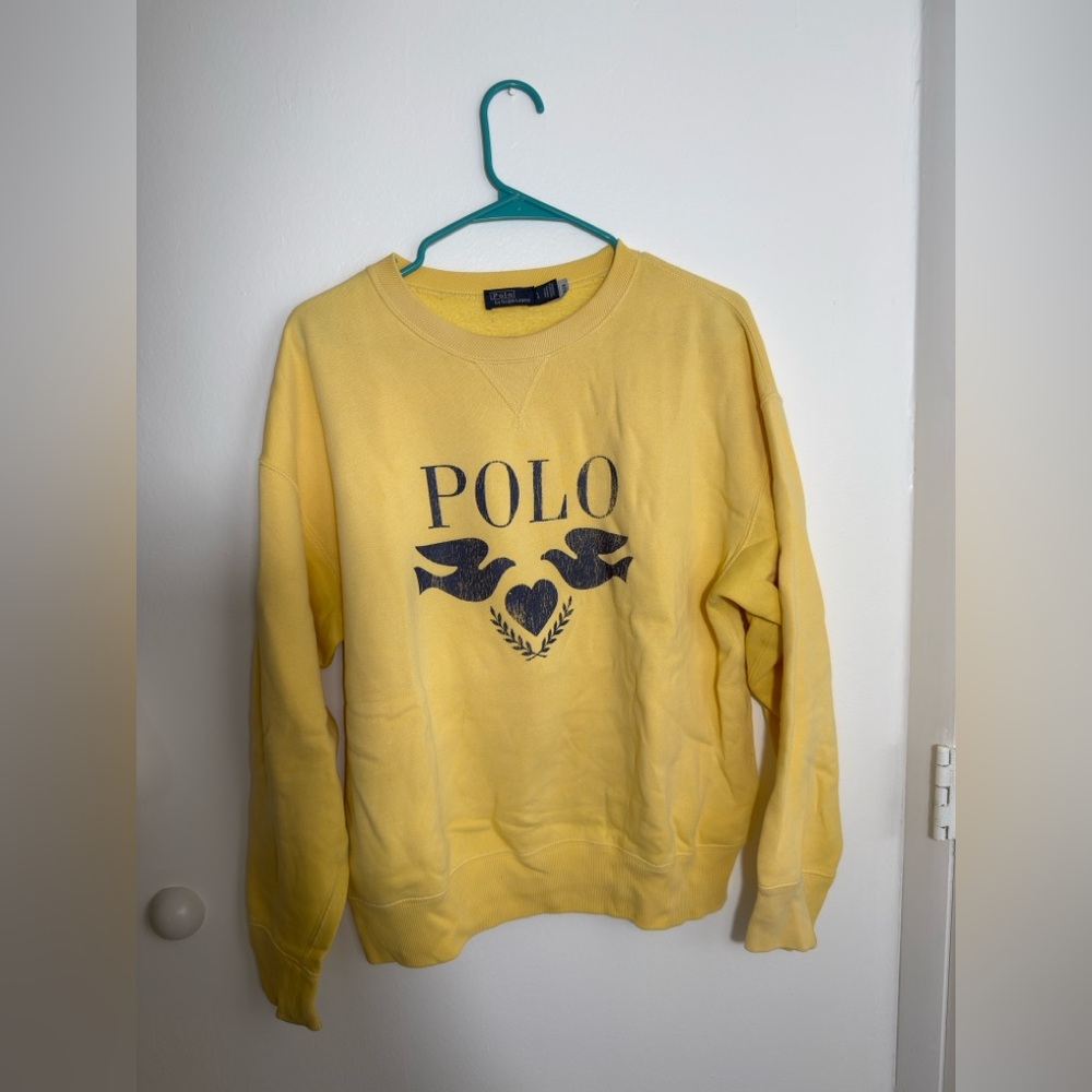 Yellow Polo Graphic Sweatshirt